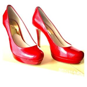 Red Michael Kors High Heels/Pumps